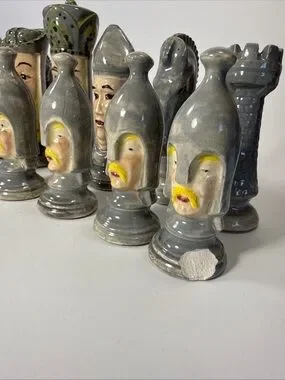 Duncan | Games | Vintage Handpainted Chess Set Pieces Duncan Mold ...
